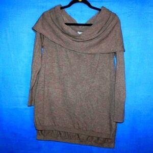 Shrinking Violet Cowl Neck Sweater L